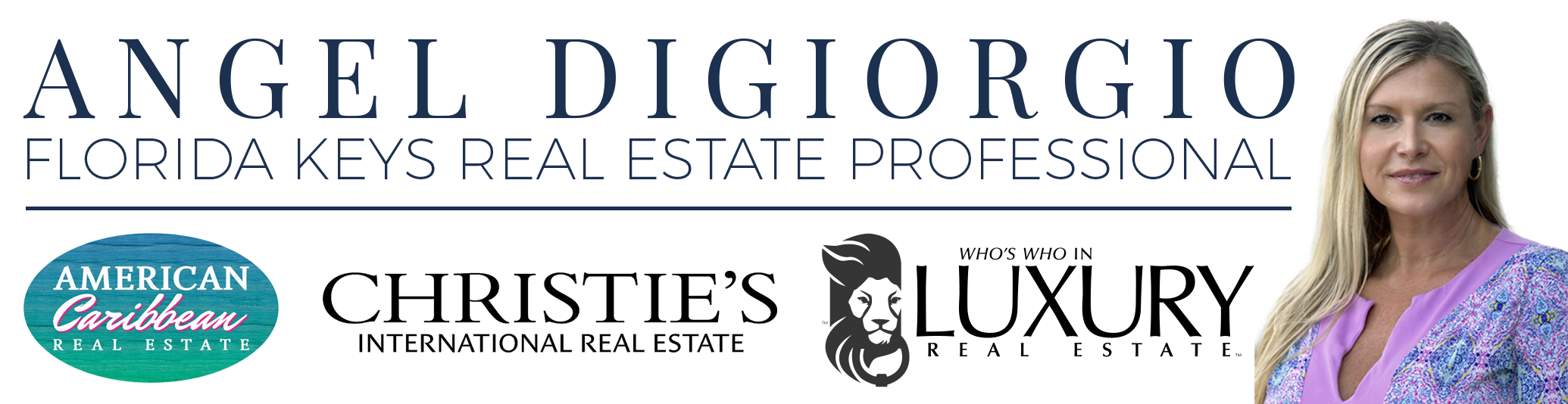 Banner for Angel Digiorgio Florida Keys Real Estate Professional